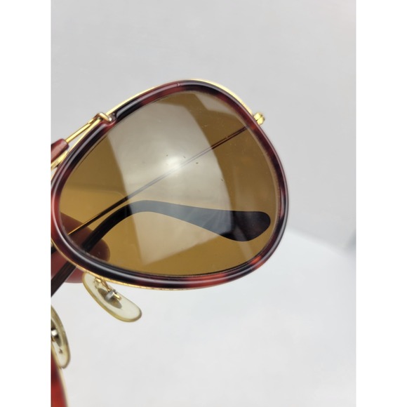Vtg Ray-Ban W0743 62-14 Sunglasses Traditionals Outdoorsman Style G Tort Aviator - Picture 10 of 13